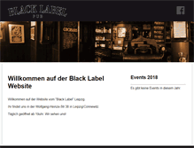 Tablet Screenshot of blacklabelpub.com